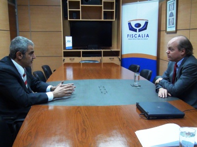 Chahuán y Walker durante la reunión