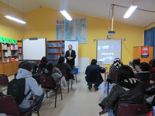 Abogado asistente Luis Rojas dicta charla el Liceo Politécnico C-20 de Taltal