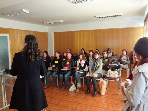 Charla a Jefas de Hogar Sernam de La Ligua