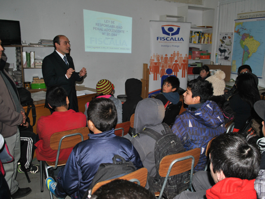 Charla Ley Responsabilidad Penal Adolescente en Colegio San Luis de Rancagua