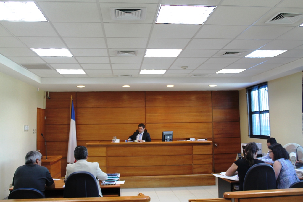 La audiencia de procedimiento abreviado se efectuó en el Juzgado de Garantía de Valdivia.
