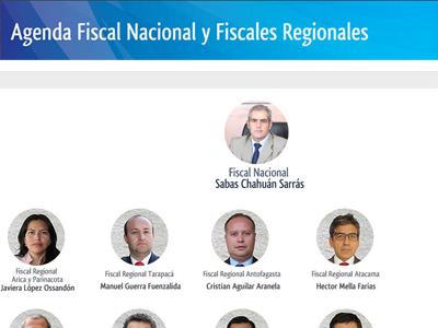 A través del Home del sitio web se podrá acceder a la agenda del Fiscal Nacional y los Fiscales Regionales