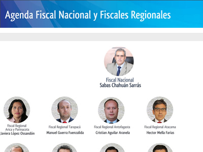 A través del Home del sitio web se podrá acceder a la agenda del Fiscal Nacional y los Fiscales Regionales