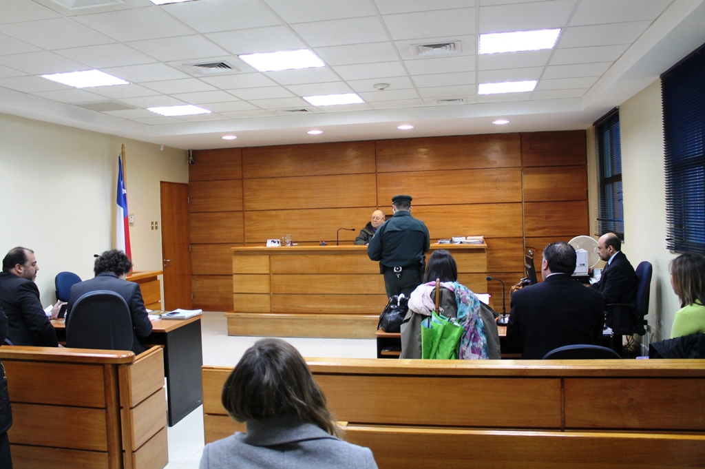La audiencia de formalización se efectuó en el Juzgado de Garantía de Valdivia.
