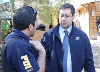El fiscal Gabriel Meza dirigió en terreno el amplio procedimiento en la localidad de Los Loros.  