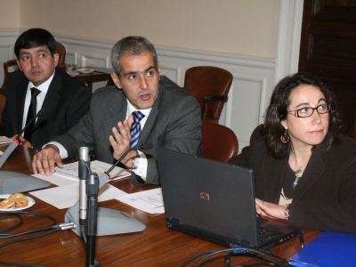 Pedro Bueno, Sabas Chahuán y Sandra Díaz