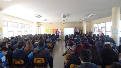 La charla en el Colegio Reino de Dinamarca.