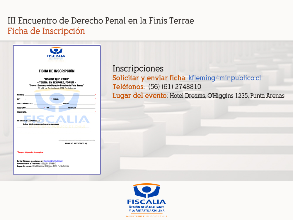 Ficha de Inscripción