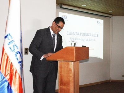 Fiscal Jefe de Castro, Enrique Canales Briones, dará su cuenta pública 2014 este jueves 09 de Octubre (foto archivo).