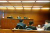 Un aspecto del juicio oral que se efectúa contra los dos acusados de ejercer ilegalmente la medicina.
