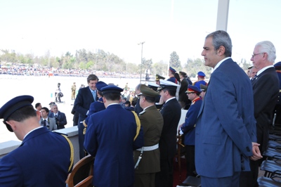 Fiscal Nacional junto al presidente del Tribunal Constitucional, Raúl Bertelsen.