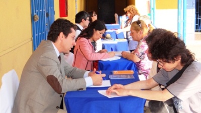 Vecinos acudieron a la actividad de la Fiscalía Sur en La Cisterna.