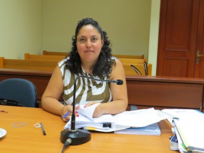 Fiscal adjunto, Gloria Araya.