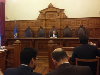 El Director de la Unidad de Cooperación Internacional y Extradiciones de la Fiscalía Nacional, Eduardo Pincand alegando en la Corte