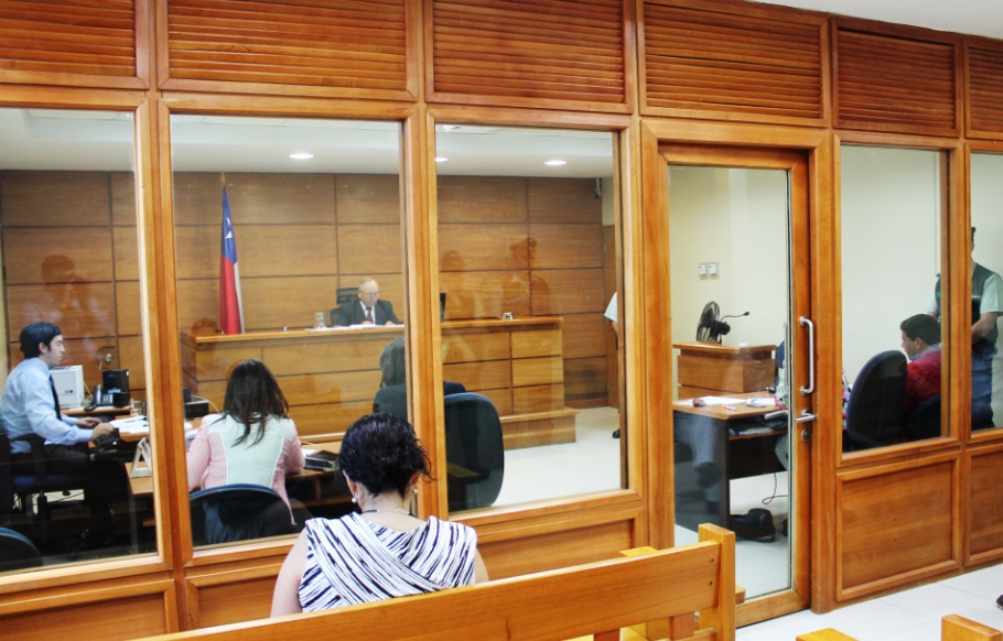 El control de la detención se efectuó este mediodía en el Juzgado de Garantía de Valdivia.