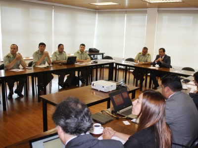 Las reuniones con Carabineros y PDI se efectuaron en la Fiscalía Regional de Los Lagos.