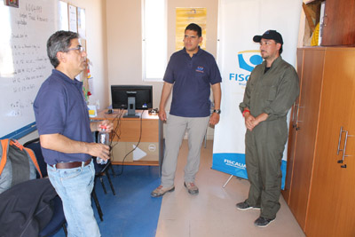 La oficina provisoria fue visita este lunes por el fiscal regional de Atacama, Héctor Mella Farías.