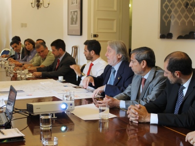 La reunión se efectuó en el Palacio de La Moneda.