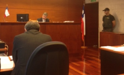 La audiencia de formalización se llevó a cabo este mediodía en el Centro de Justicia de Santiago.