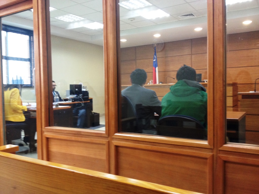 La audiencia se efectuó en el Juzgado de Garantía de Valdivia.