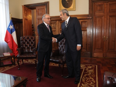 Presidente de la Corte Suprema, Milton Juica, y Fiscal Nacional, Sabas Chahuán.