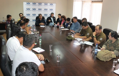 El fiscal regional de Atacama, Héctor Mella Farías, encabezó la importante reunión de coordinación referida al hallazgo de personas fallecidas.