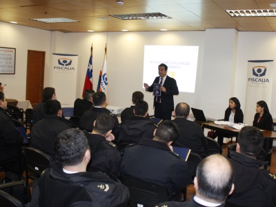 El Fiscal Regional Marcos Emilfork en la apertura de la jornada.