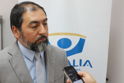 El fiscal Alvaro Córdova fue el encargado de presentar los nuevos antecedentes en la audiencia.  