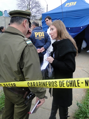 La Fiscal Carla Hernández, a cargo de la investigación del caso.