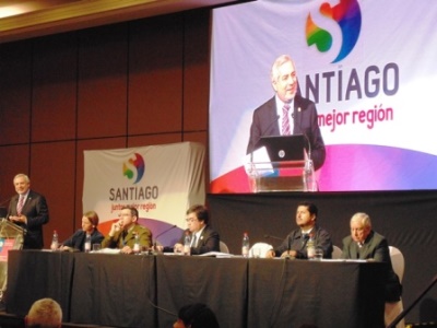 El Fiscal Regional Raúl Guzmán, durante su exposición.