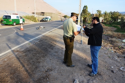 El fatal hecho ocurrió a la altura del kilómetro 19 del valle de Azapa.