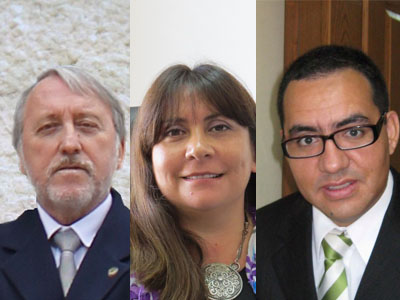 Alberto Ayala, Ana María Escobar y Hugo León Saavedra son los candidatos de la terna