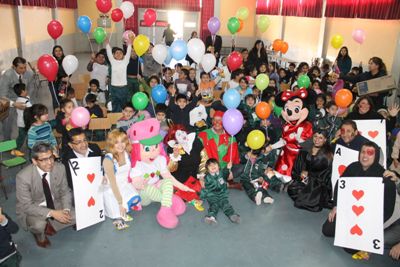 Los niños y niñas se mostraron felices con la alegre jornada que organizó la Fiscalía. 