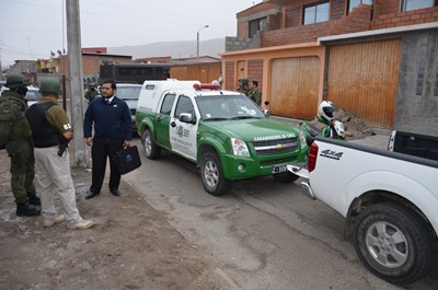 El Fiscal antidrogas Patricio Espinoza encabezó el ooperativo policial contra el tráfico en pequeñas cantidades.