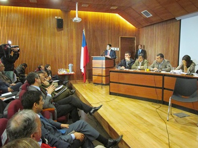 Por casi 30 minutos expuso el Fiscal regional, Cristan Paredes.