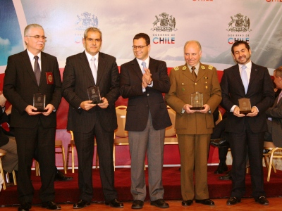 Marcos Vásquez, Sabas Chahuán, Rodrigo Hinzpeter, Eduardo Gordon y Fabián Villarroel