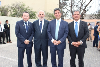 Adrián Vega, nuevo Fiscal Regional, Jorge Abbott, Fiscal Nacional; Claudio Ibáñez, Intendente Regional y Enrique Labarca, Fiscal Regional saliente.