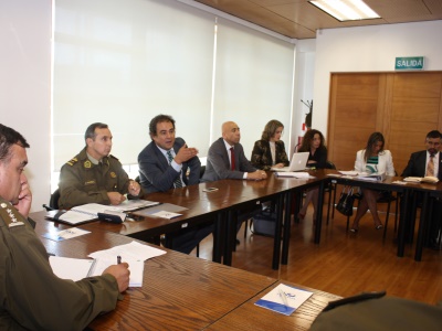 Tanto con Carabineros como con la PDI se efectuaron reuniones de coordinación.