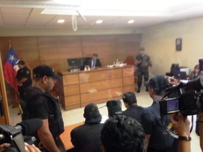 Audiencia efectuada ante tribunal de garantía de Valparaíso