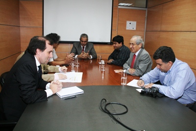 Fiscal Nacional junto a la directiva de la Federación de Trabajadores del Cobre