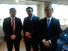 De izquierda a derecha: Tufit Bufadel, Emiliano Arias y Aquiles Cubillos
