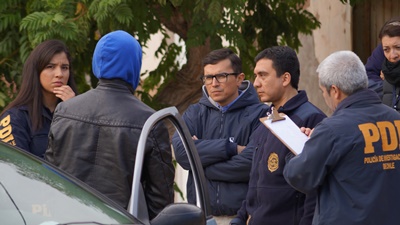 El Fiscal Eduardo Yáñez dirigió la diligencia de investigación.