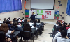 El encuentro del fiscal Julio Artigas con los alumnos se realizó en el colegio Aliro Lamas de la comuna. 