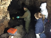 Cueva donde fue encontrado el cuerpo