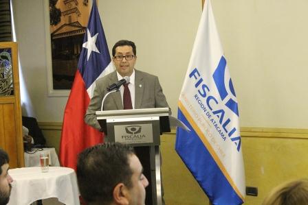 Fiscal jefe de Copiapó, Gabriel Meza entregó las cifras a la comunidad