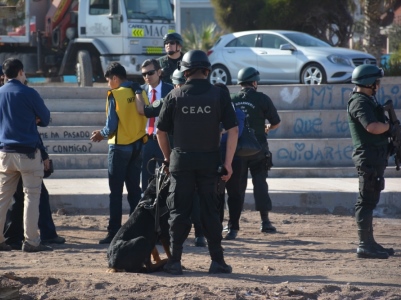 Reconstitución de homicidio en Parque Croata