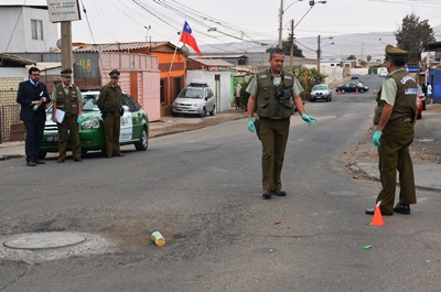 El Fiscal Mario Concha concurrió al sitio del suceso, donde instruyó las diligencias.