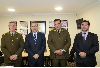 De izq. a der. General Haartmaan, Fiscal Regional Juan A. Meléndez, general Larrondo y Director Ejecutivo, Félix Inostroza