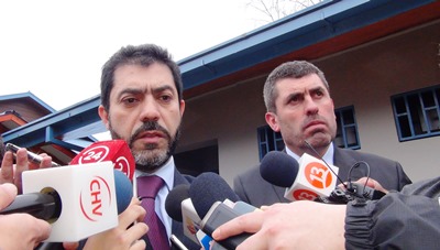 Pedro Salgado, Fiscal Regional y Luis González, Fiscal jefe de Coyhaique.