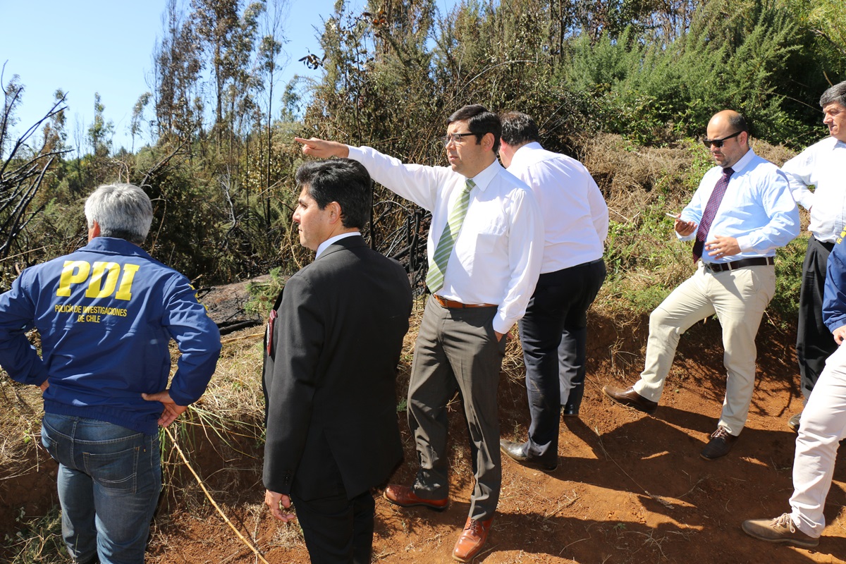 Fiscal Regional Cristián Paredes encabezó el trabajo operativo en Cerro Ñielol